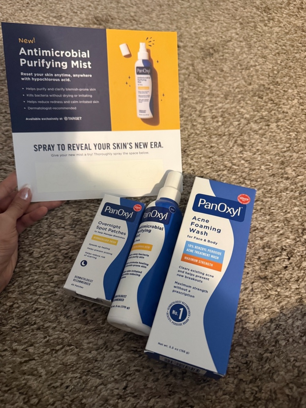 Blue Antimicrobial Purifying Mist & Acne Foam Set
